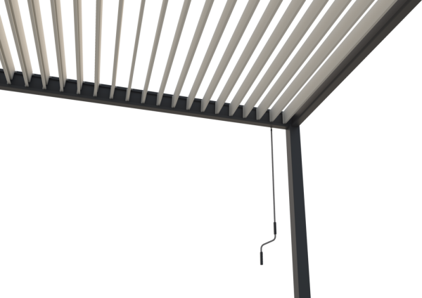 Bioklimatická pergola INTRO PLUS 6x3 m, hliník - volně stojící