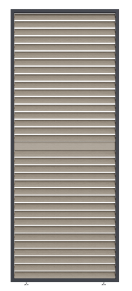 PANEL ZASTÍNĚNÍ WOOD, SKLÁPĚCÍ LAMELY, HORIZONTÁLNÍ 1 m pro bioklimatickou pergolu