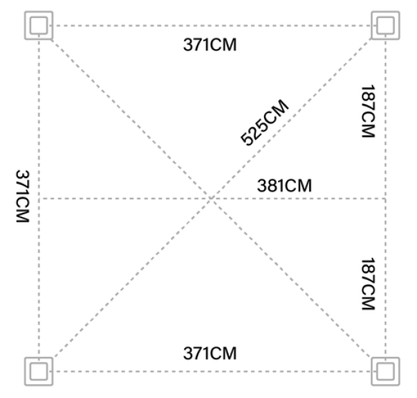 Bioklimatická pergola INTRO DUO 4x4 m, hliník - volně stojící