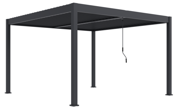 Bioklimatická pergola INTRO DUO 4x4 m, hliník - volně stojící