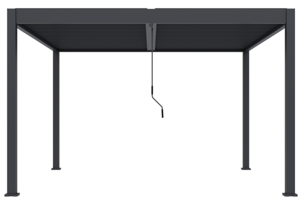 Bioklimatická pergola INTRO DUO 4x4 m, hliník - volně stojící