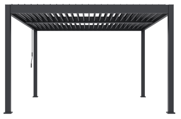 Bioklimatická pergola INTRO DUO 4x4 m, hliník - volně stojící