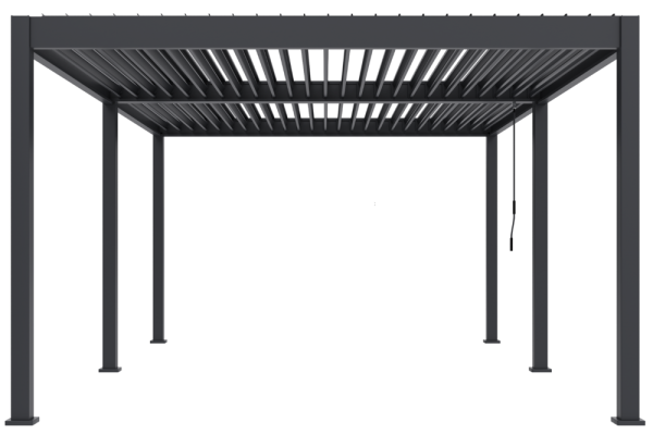 Bioklimatická pergola INTRO DUO 6x4 m, hliník - volně stojící