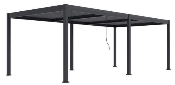 Bioklimatická pergola INTRO DUO 7,2x3,6 m, hliník - volně stojící