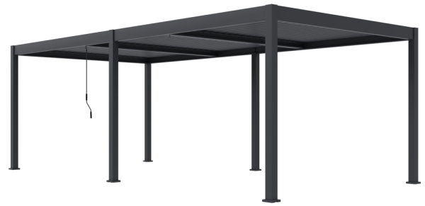 Bioklimatická pergola INTRO DUO 7,2x3,6 m, hliník - volně stojící