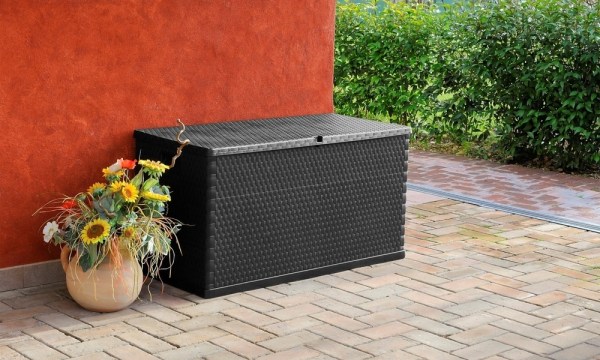 RATTAN zahradní plastový úložný box 420 L - grafit